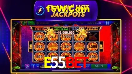 Slots com jackpots e giros grátis na E55Bet