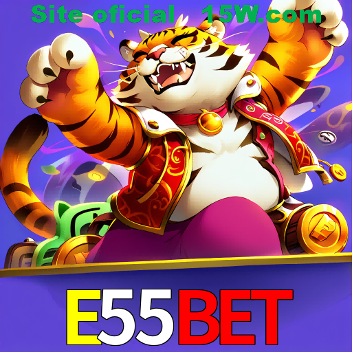Imagem promocional da E55Bet mostrando a plataforma e suas vantagens